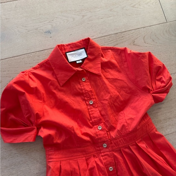 Alexis Gyles Red/Orange Dress, Size XS - Picture 10 of 15